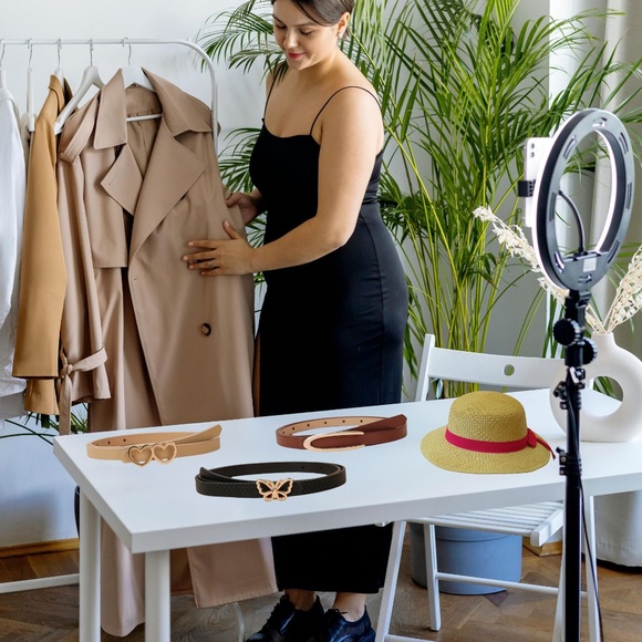 3 Pack Designer Women's Leather Belts for Dresses, Jeans, & Stylish Pants - Picture 7 of 7